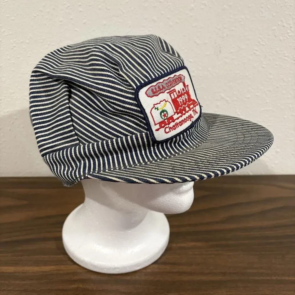 Vintage 1999 SESA Convention Railroad Hat Cap Train Conductor Chattanooga TN USA